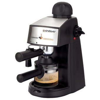  Kофеварка рожковая Endever Costa-1050, черный/стальной 