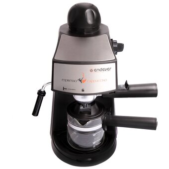  Kофеварка рожковая Endever Costa-1050, черный/стальной 