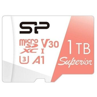  Карта памяти Silicon Power Superior (SP001TBSTXDV3V20SP) A1 1TB microSDXC Class 10 UHS-I U3 100/80 Mb/s (SD адаптер) 