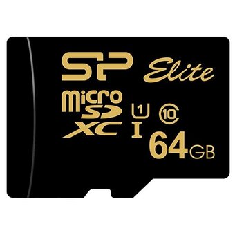  Карта памяти Silicon Power Elite Gold (SP064GBSTXBU1V1G) 64GB microSDXC Class 10 UHS-I U1 85Mb/s 