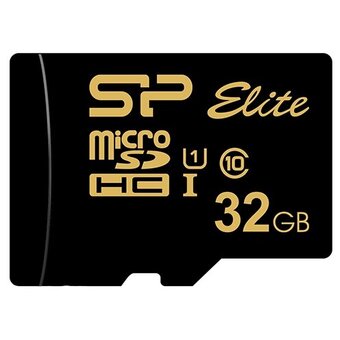  Карта памяти Silicon Power Elite Gold (SP032GBSTHBU1V1GSP) 32GB microSDHC Class 10 UHS-I U1 85Mb/s (SD адаптер) 