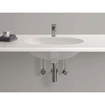  Раковина встроенная Villeroy & Boch O.Novo 41625001 53x32см(внутр.размер) с креплением белый Альпин 