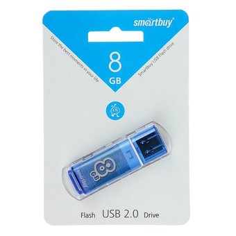  USB-флешка Smartbuy 8GB Glossy Series Blue 