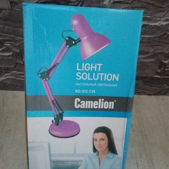  Настольный светильник Camelion KD-313 C15 пурпурный 