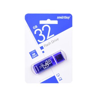  USB-флешка Smartbuy 32GB Glossy Series Dark Blue 