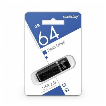  USB-флешка Smartbuy 64GB Quartz Series Black 