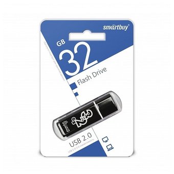  USB-флешка Smartbuy 32GB Glossy Series Black 