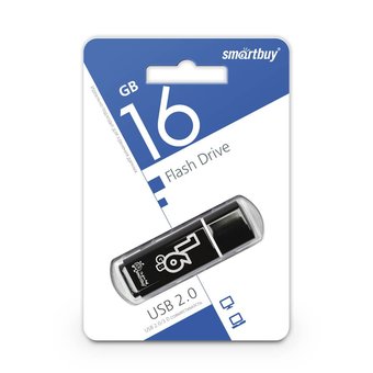  USB-флешка Smartbuy 16GB Glossy Series Black 