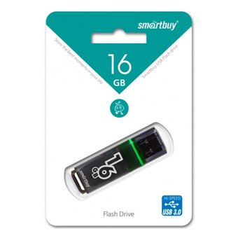  USB-флешка Smartbuy 16GB Glossy Series Dark Grey 