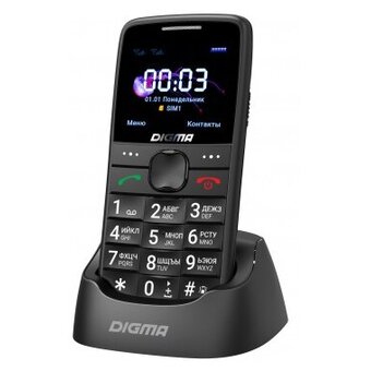  Мобильный телефон Digma S220 (LT1075MM) Linx 32Mb черный 