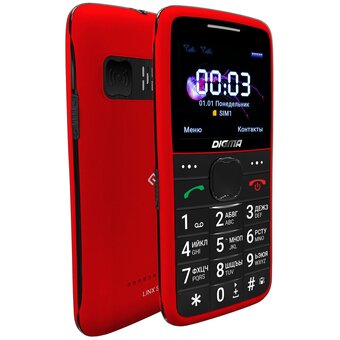 Мобильный телефон Digma S220 (LT1075MM) Linx 32Mb красный 