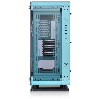  Корпус Thermaltake Core P6 TG Turquoise CA-1V2-00MBWN-00 бирюзовый без БП ATX 10x120mm 6x140mm 2xUSB2.0 2xUSB3.0 audio bott PSU 