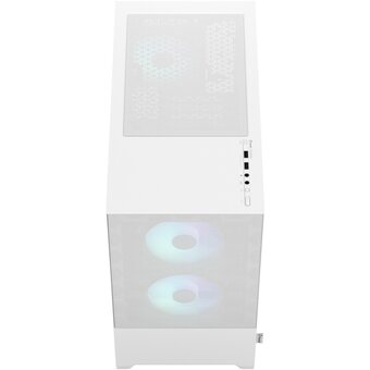  Корпус Fractal Design PoP Mini Air RGB (FD-C-POR1M-01) White TG белый без БП ATX 3x120mm 2xUSB3.0 audio bott PSU 