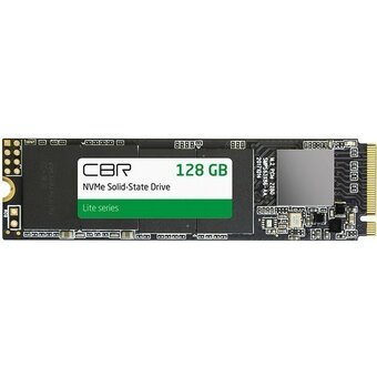  SSD CBR SSD-128GB-M.2-LT22, серия Lite 128 GB, M.2 2280, PCIe 3.0 x4, NVMe 1.3 