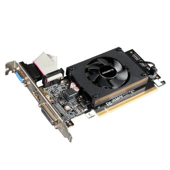 Видеокарта Gigabyte GT710 (GV-N710D3-2GL 2.0 PCI-E) 2GB DDR3 64bit VGA DVI-D HDMI PCI-E RTL 