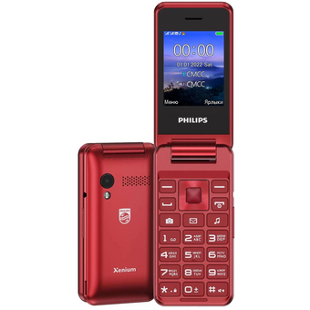  Мобильный телефон Philips E2601 Xenium (CTE2601RD/00) красный 