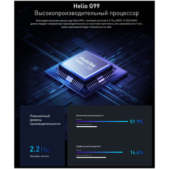  Смартфон Infinix X676C Note 12 2023 (10036442) 8Gb/256Gb/серый 