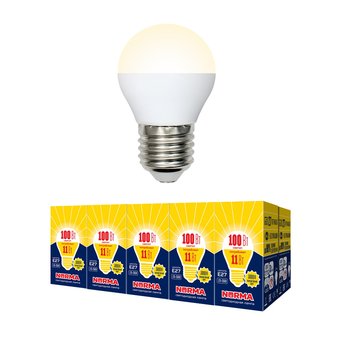  Лампа светодиодная Volpe UL-00003832 LED-G45-11W/WW/E14/FR/NR 