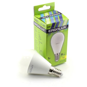 Лампочка светодиодная Ergolux LED-G45-9W-E14-4K 