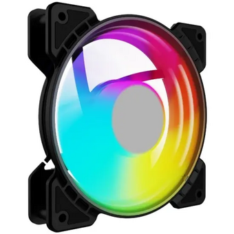  Вентилятор Powercase (M6-14-LED) 5 color LED 140x140х25мм Bulk 