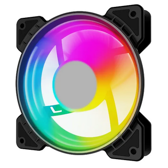  Вентилятор Powercase (M6-14-LED) 5 color LED 140x140х25мм Bulk 