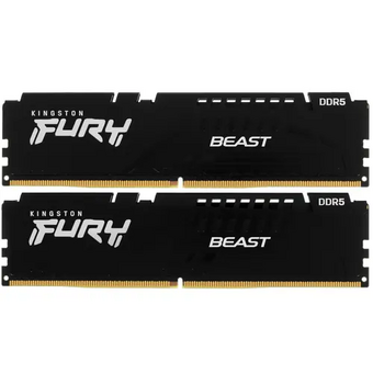  ОЗУ Kingston FURY Beast (KF556C40BBK2-16) DDR 5 DIMM 16Gb PC44800, 5600Mhz, Black CL40 (Kit of 2) (retail) 
