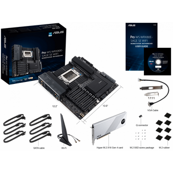  Материнская плата ASUS Pro WS WRX80E-SAGE SE WiFi 