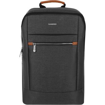  Рюкзак для ноутбука SunWind SWP15A03GY 15.6"/нейлон/темно-серый 