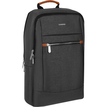  Рюкзак для ноутбука SunWind SWP15A03GY 15.6"/нейлон/темно-серый 