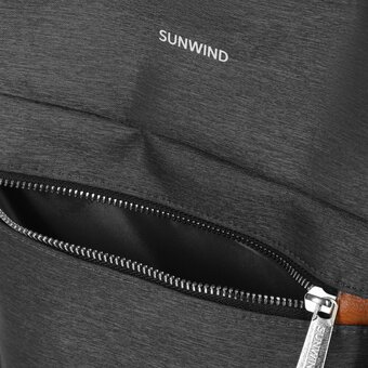  Рюкзак для ноутбука SunWind SWP15A03GY 15.6"/нейлон/темно-серый 