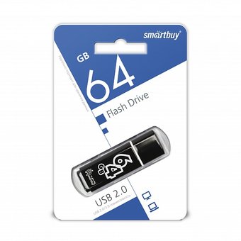  USB-флешка Smartbuy 64GB Glossy Series Black 