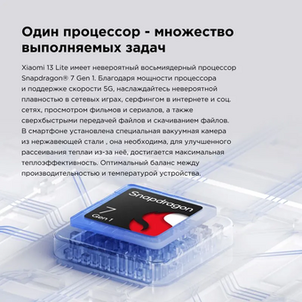  Смартфон Xiaomi 13 Lite (MZB0CW5RU) 8/256GB Black 