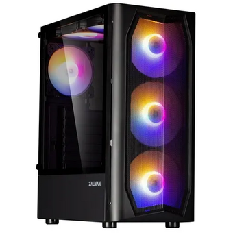  Корпус ZALMAN N4 Rev.1, ATX, Black, 2xUSB2.0, 1xUSB3.0, Front 3x140mm RGB, Rear 1x120mm RGB, TOP 2x120mm RGB 