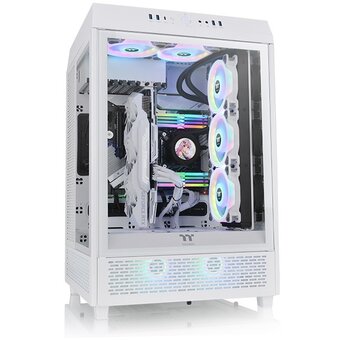  Корпус Thermaltake The Tower 500 (CA-1X1-00M6WN-00) белый без БП E-ATX 9x120mm 3x140mm 4xUSB3.0 