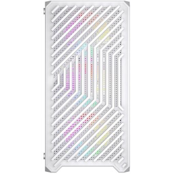  Корпус 1STPLAYER Trilobite T5 White (T5-WH-4F1-W)/mATX, TG/4x120mm LED fans inc. 