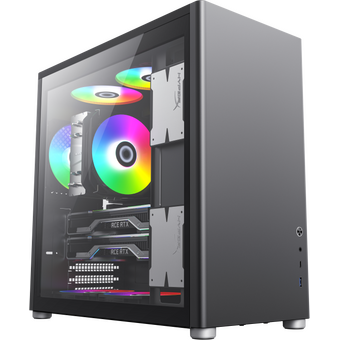  Корпус GameMax Spark Pro Black ATX case, w/o PSU, w/1xUSB3.0+1xType-C, 1xCombo Audio 