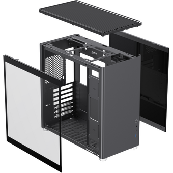  Корпус GameMax Spark Pro Black ATX case, w/o PSU, w/1xUSB3.0+1xType-C, 1xCombo Audio 