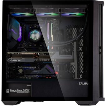  Корпус ZALMAN Z10 (ATX, black, window, 2xUSB3.0, 1xUSB 3.1 Type-C, 3x140mm, 1x120mm) 