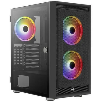  Корпус Aerocool Graphite-G-BK-v2 (ACCM-PB24033.11) черный без БП ATX 6x120mm 1x140mm 2xUSB3.0 