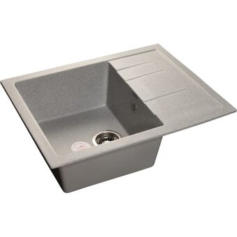  Мойка GranFest Quadro GF-Q-650L мрамор, серый 