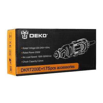  Гравер DEKO DKRT 200E+175 аксессуаров (063-1416) 