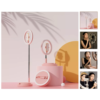  Кольцевая лампа Xiaomi Bcase Selfie ring розовая 