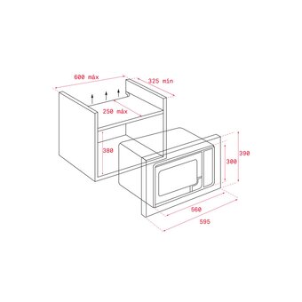  Встраиваемая микроволновая печь Teka ML 8200 BIS Night River Black 