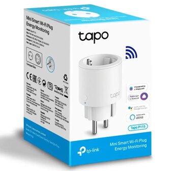  Умная розетка TP-Link TAPO P115(1-Pack) Wi-Fi белый 
