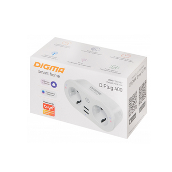  Умная розетка Digma DiPlug 400 EU Wi-Fi (TY1932) белый 