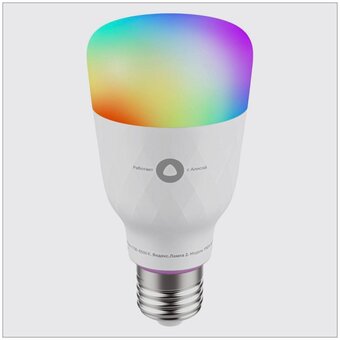  Умная лампа ЯНДЕКС YNDX-00018 цветная E27 8Вт 900lm Wi-Fi 
