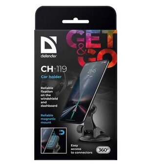 Держатель автомобильный Defender CH-119 черный (29119) 