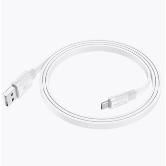  Дата-кабель BOROFONE BX89 Union charging data cable Micro (white gray) 