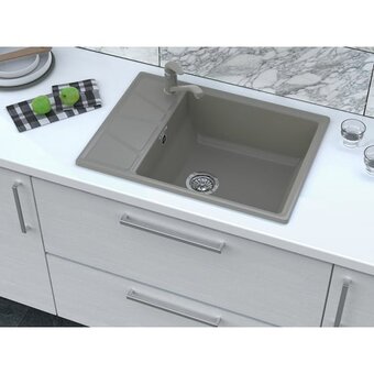  Мойка GranFest Vertex GF-V-680L мрамор, песочный 