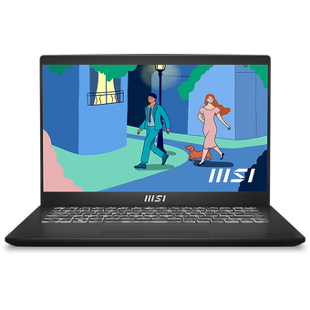  Ноутбук MSI MS-14J3 Modern 14 (C12M-249XBY-BB31215U8GXXDXX) 14" FHD IPS/i3-1215U/8GB/SSD256GB/Intel Iris Xe/720p/Backlit/WiFi/DOS/Classic Black 